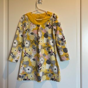 Yellow vintage style girls dress long sleeves almost new condition size 4T